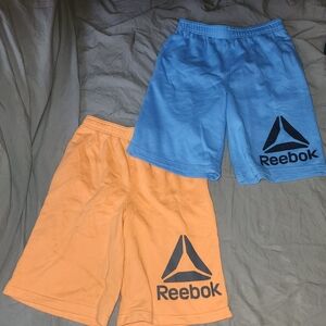 Reebok Kids' Orange and Blue Shorts